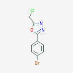 Structure of 1,3,4-Oxadiazole, 2-(4-bromophenyl)-5-(chloromethyl)