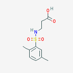 Structure of N-[(2,5-Dimethylphenyl)sulfonyl]-β-alanine