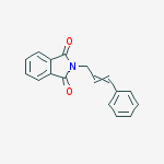 Structure of 1H-Isoindole-1,3(2H)-dione, 2-(3-phenyl-2-propenyl)-