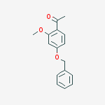 Ethanone, 1-[2-methoxy-4-(phenylmethoxy)phenyl]-结构式