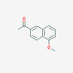 Structure of Ethanone, 1-(5-methoxy-2-naphthalenyl)-