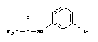 N-(3-乙酰基苯基)-2,2,2-三氟乙酰胺结构式
