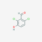 Structure of Benzaldehyde, 2,6-dichloro-3-hydroxy-