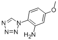 Structure of 5-methoxy-2-(1H-tetrazol-1-yl)aniline