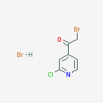 Structure of 2-bromo-1-(2-chloropyridin-4-yl)ethanone hydrobromide