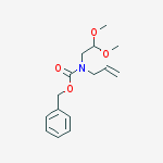 Structure of Carbamic acid, N-(2,2-dimethoxyethyl)-N-2-propen-1-yl-, phenylmethyl ester