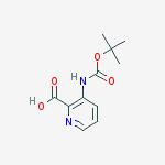 Structure of 3-TERT-BUTOXYCARBONYLAMINO-PYRIDINE-2-CARBOXYLIC ACID