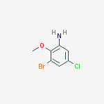 3-Bromo-5-chloro-2-methoxyaniline结构式