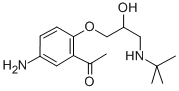 Structure of 5-Amino-2-(3-(tert-butylamino)-2-hydroxypropoxy)acetophenone