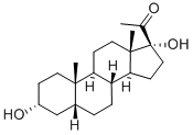Structure of 5-BETA-PREGNAN-3-ALPHA, 17-DIOL-20-ONE
