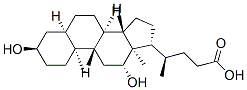 Structure of (4R)-4-[(3R,5R,8R,9S,10S,12R,13R,14S,17R)-3,12-dihydroxy-10,13-dimethyl-2,3,4,5,6,7,8,9,11,12,14,15,16,17-tetradecahydro-1H-cyclopenta[a]phenanthren-17-yl]pentanoic acid