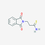 Structure of 2H-Isoindole-2-propanethioamide, 1,3-dihydro-1,3-dioxo-