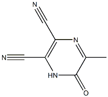 5-Methyl-6-oxo-1,6-dihydropyrazine-2,3-dicarbonitrile结构式
