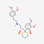 Structure of Tiapamil hydrochloride [USAN]