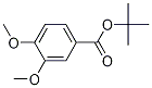 Structure of Benzoic acid, 3,4-dimethoxy-, 1,1-dimethylethyl ester