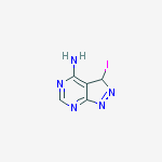 Structure of 3-iodo-2H-pyrazolo[3,4-d]pyrimidin-4-amine