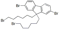 Structure of 2,7-DIBROMO-9,9-BIS(6-BROMOHEXYL)FLUORENE,99%