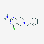 Structure of 6-Benzyl-4-chloro-5,6,7,8-tetrahydropyrido[4,3-d]pyrimidin-2-amine