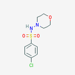 4-Chloro-N-morpholinobenzenesulfonamide结构式
