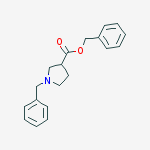 Structure of Benzyl N-Benzylpyrrolidine-3-carboxylate