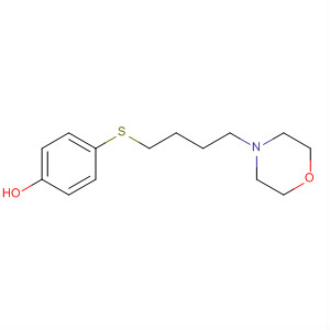 Structure of Phenol, 4-[[4-(4-morpholinyl)butyl]thio]-
