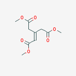 Structure of 2-Pentenedioic acid, 3-(2-methoxy-2-oxoethyl)-, dimethyl ester
