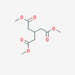 Structure of Pentanedioic acid, 3-(2-methoxy-2-oxoethyl)-, dimethyl ester