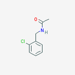 Structure of Acetamide, N-[(2-chlorophenyl)methyl]-