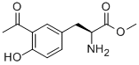 Structure of (S)-3-(3-ACETYL-4-HYDROXY-PHENYL)-2-AMINO-PROPIONIC ACID METHYL ESTER