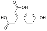 Structure of P-HYDROXY-BETA-[CARBOXYMETHYL]-CINNAMIC ACID