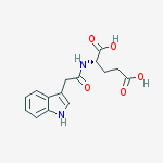 Structure of L-Glutamic acid, N-(1H-indol-3-ylacetyl)-