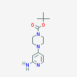 Structure of 1-Boc-4-(2-amino-4-pyridinyl)-piperazine