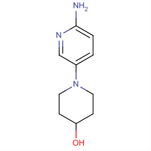 4-Piperidinol, 1-(6-amino-3-pyridinyl)-结构式