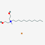 Structure of 1-Dodecanaminium, N,N-bis(2-hydroxyethyl)-N-methyl-, bromide