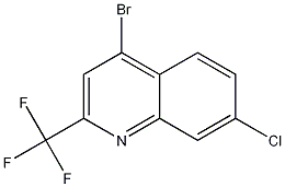 Structure of 4-Bromo-7-chloro-2-(trifluoromethyl)quinoline