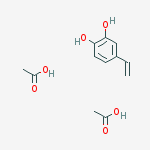 Structure of 1,2-Benzenediol, 4-ethenyl-, diacetate