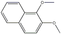 Structure of Naphthalene, 1,2-dimethoxy-