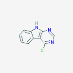Structure of 4-chloro-9h-pyrimido[4,5-b]indole