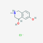 Structure of 4,6-dihydroxy-2-methyl-1,2,3,4-tetrahydroisoquinolinium chloride