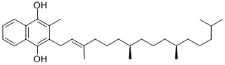Structure of [R-[R*,R*-(E)]]-2-methyl-3-(3,7,11,15-tetramethylhexadec-2-enyl)naphthalene-1,4-diol