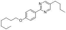 Structure of 5-BUTYL-2-(4-HEPTYLOXY-PHENYL)-PYRIMIDINE