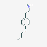 Structure of 2-(4-propoxyphenyl)ethanamine(SALTDATA: HCl)