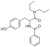 Structure of N-Benzoyl-DL-tyrosil-N,N-dipropylamide