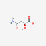 Structure of Butanoic acid, 4-amino-2-hydroxy-4-oxo-, (S)-