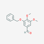 Benzaldehyde, 3,4-dimethoxy-5-(phenylmethoxy)-结构式