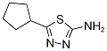 Structure of 5-CYCLOPENTYL-1,3,4-THIADIAZOL-2-AMINE 95%