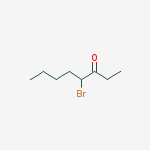Structure of 3-Octanone, 4-bromo-