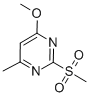 Structure of 4-Methoxy-6-methyl-2-(methylsulfonyl)pyrimidine ,97%