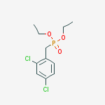 Phosphonic acid, [(2,4-dichlorophenyl)methyl]-, diethyl ester结构式