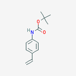 Structure of Carbamic acid, (4-ethenylphenyl)-, 1,1-dimethylethyl ester
